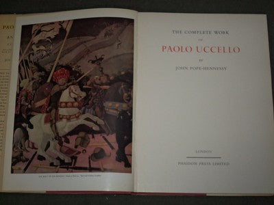 1950 UCCELLO THE COMPLETE WORK OF GREAT FLORENTINE PAINTER BOOK PLATES- KD 1117