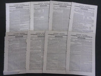 1839-1842 HAZARD'S U.S. COMMERCIAL & STATISTICAL REGISTER MAG LOT OF 28 - O 2045