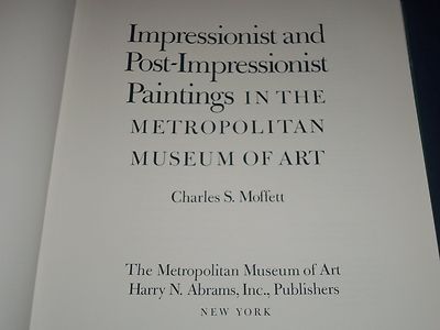 1985 IMPRESSIONIST AND POST-IMPRESSIONIST PAINTINGS HARDCOVER BOOK - KD 1590
