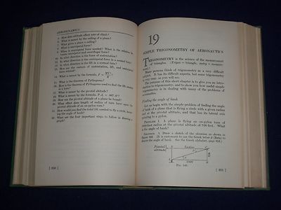 1941 ELEMENTS OF AERONAUTICS BOOK BY FRANCIS POPE - NICE ILLUSTRATIONS - KD 1470