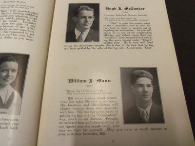 1934 SAINT AGNES HIGH SCHOOL YEARBOOK - THE AGNITA - WEST CHESTER PA - YB 632