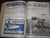 1908 JUL-DEC VIE A LA CAMPAGNE MAGAZINE VOLUME - FRENCH - NICE COVERS - KD 977