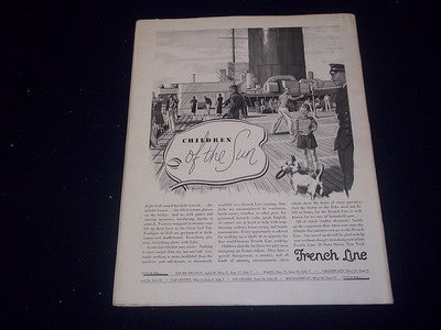 1933 MAY TRAVEL MAGAZINE - SARDINE FISHERS IN BRITTANY - II 1927