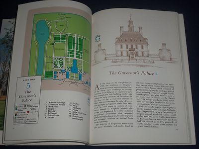1990 OFFICIAL GUIDE TO COLONIAL WILLAMSBURG - MAP + INFORMATION - KD 1625