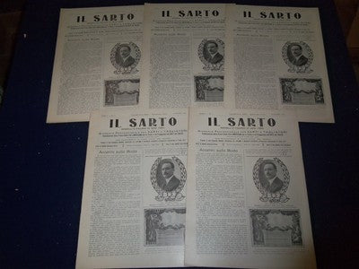 1912-1914 IL SARTO ITALIAN MAGAZINE LOT OF 30-1915 TESTIMONIALS MAGAZINE- O 1851