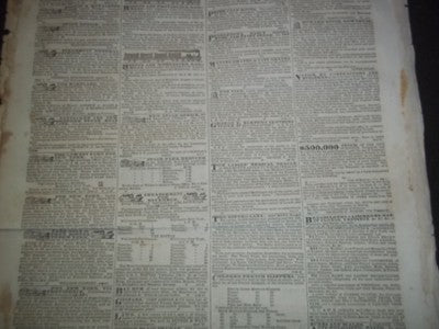 1834 NOV DAILY EVENING TRANSCRIPT NEWSPAPER LOT OF 20 - BOSTON - VOL V- NP 1448