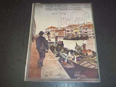 1912 NOVEMBER THE TRAVEL MAGAZINE - THE GRAND CANAL VENICE - II 2425
