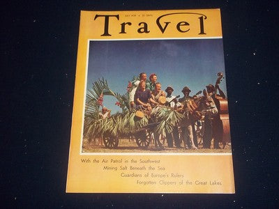 1939 JULY TRAVEL MAGAZINE - STRAW RIDE IN NASSAU - II 1900