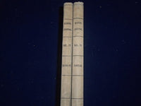 1908-1910 SCHOOL JOURNAL BOUND VOLUME LOT OF 2 - VOL 76+77 - NICE ADS - KD 726E