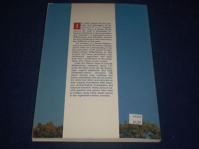 1990 OFFICIAL GUIDE TO COLONIAL WILLAMSBURG - MAP + INFORMATION - KD 1625