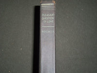 1931 THE MOST PLEASANT AND DELECTABLE QUESTIONS OF LOVE BOOK BOCCACCIO- KD 1073