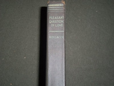 1931 THE MOST PLEASANT AND DELECTABLE QUESTIONS OF LOVE BOOK BOCCACCIO- KD 1073