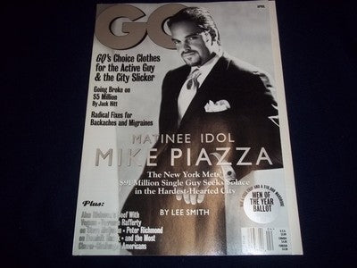 1999 APR GQ (GENTLEMEN'S QUARTERLY) MAGAZINE - MIKE PIAZZA - II 4789
