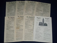 1937 THE BAPTIST TEMPLE CHURCH PROGRAM LOT OF 11 - BROOKLYN, N. Y. - O 2240