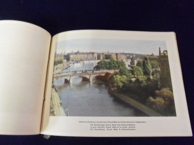 1910S VYER FRAN STOCKHOLM FARGFOTOGRAFI DIREKT EFTER NATUREN BOOKLET - II 7483