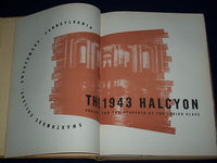 1943 HALCYON SWARTHMORE COLLEGE YEARBOOK - PENNSYLVANIA - NICE PHOTOS - YB 78