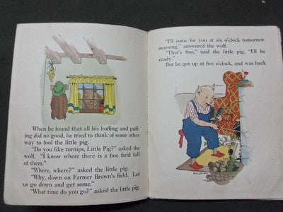 1920S THREE LITTLE PIGS CHILDREN'S BOOK - PLATT & MUNK COMPANY - KD 1744L