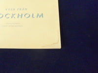 1910S VYER FRAN STOCKHOLM FARGFOTOGRAFI DIREKT EFTER NATUREN BOOKLET - II 7483