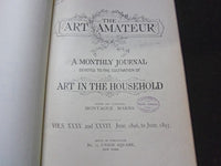 1896-1897 ART AMATEUR MAGAZINE BOUND VOLUME - GREAT ILLUSTRATIONS - KD 3047