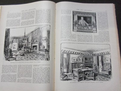 1899-1900 ART AMATEUR MAGAZINE BOUND VOLUME - GREAT ILLUSTRATIONS - KD 3048