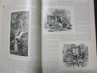 1895-1896 ART AMATEUR MAGAZINE BOUND VOLUME - GREAT ILLUSTRATIONS - KD 3050