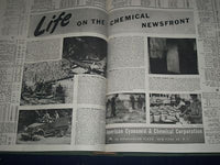 1944 OIL PAINT AND DRUG REPORTER BOUND VOLUME LOT OF 2 - GREAT ADS - KD 3408