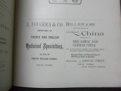 1900 THE GATEWAY TO THE CONTINENT BOOK - NEW YORK CUSTOMS - STOCKVIS - KD 729D