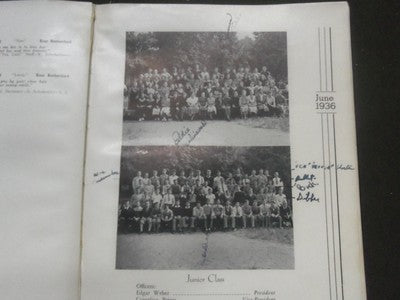 1936 EAST RUTHERFORD HIGH SCHOOL YEARBOOK - THE TEA LEAF - NEW JERSEY - YB 572