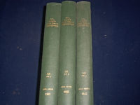 1942 OIL PAINT AND DRUG REPORTER BOUND VOLUME LOT OF 3 - GREAT ADS - KD 3411