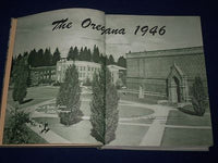 1946 OREGANA UNIVERSITY OF EUGENE OREGON YEARBOOK - GREAT PHOTOS - YB 246