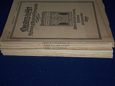 1900-1906 MASTERS IN ART ILLUSTRATED VOLUME LOT OF 10 - GREAT PRINTS - O 1264