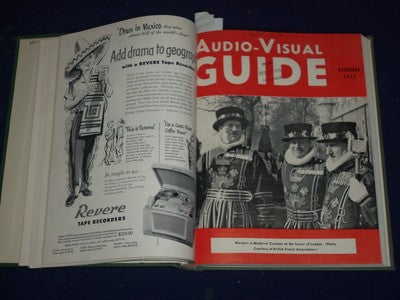 1953 SEP-1954 JUNE AUDIO-VISUAL GUIDE VOLUME NO. 20 - GREAT COVERS/ADS - KD 1027