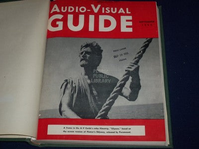 1955 SEP-1956 JUNE AUDIO-VISUAL GUIDE VOLUME NO. 22 - OLIVIER - BURTON - KD 1167