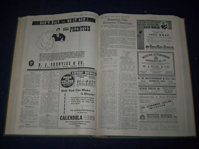 1942 OIL PAINT AND DRUG REPORTER BOUND VOLUME LOT OF 3 - GREAT ADS - KD 3411