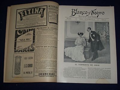 1908 OCTOBER 31 BLANCO Y NEGRO SPANISH MAGAZINE - NICE ILLUSTRATIONS - J 305
