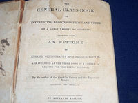 1838 THE GENERAL CLASS BOOK 17TH EDITION - INFORMATION - AN EPITOME - KD 1480