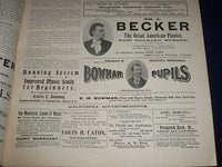 1904 FEBRUARY 24 MUSICAL COURIER MAGAZINE - NINA DAVID COVER - ADS - J 1262