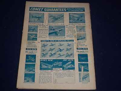1934 AUG UNIVERSAL MODEL AIRPLANE NEWS MAGAZINE - NICE PHOTOS + ADS - II II 9462