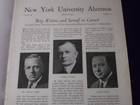 1931 MARCH 18 NEW YORK UNIVERSITY ALUMNUS MAGAZINE - BARRY HILL COVER - J 1237