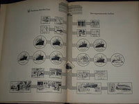1937 NEUNZIG JAHRE HAMBURN-AMERIKA LINIE GERMAN BOOK - PHOTOS - MAP - KD 1357