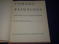 1951 FAMOUS PAINTINGS ART FOR YOUNG PEOPLE HARDCOVER BOOK ALICE CHASE - KD 1594