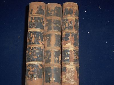 1892-1896 THE SCOTTISH REVIEW BOUND VOLUME LOT OF 3 - NICE WRITING - KD 1205