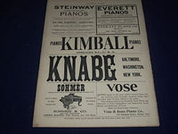 1904 AUGUST 24 MUSICAL COURIER MAGAZINE - ETTA DE MONTJAU COVER - ADS - J 1263