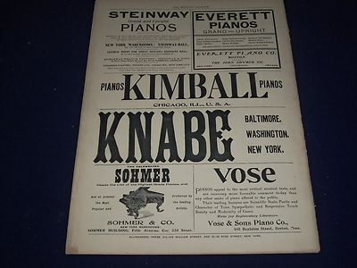 1904 AUGUST 24 MUSICAL COURIER MAGAZINE - ETTA DE MONTJAU COVER - ADS - J 1263