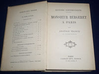 MONSIEUR BERGERET A PARIS BOOK BY ANATOLE FRANCE - FRENCH TEXT - INFO - KD 2171