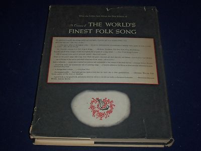 1967 A TREASURY OF THE WORLD'S FINEST FOLK SONG BOOK - REVISED EDITION - KD 1868