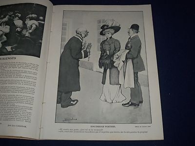 1908 NOVEMBER 14 BLANCO Y NEGRO SPANISH MAGAZINE - NICE ILLUSTRATIONS - J 304