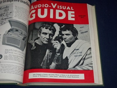 1952 SEP-1953 JUNE AUDIO-VISUAL GUIDE VOL NO. 19 - ELIZABETH - MASON - KD 1028
