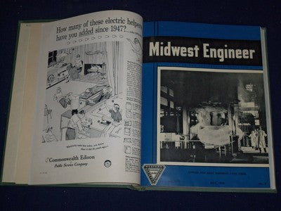 1958 JUN-1959 MAR MIDWEST ENGINEER BOUND VOLUME NO. 11 - NICE COVERS - KD 1175