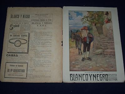 1914 SEPTEMBER 20 BLANCO Y NEGRO SPANISH MAGAZINE - ILLUSTRATIONS & ADS - J 1499